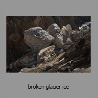 broken glacier ice